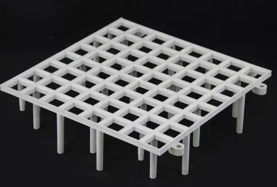 Produktbild von 16 Stück Kunststoff Fuß Bodenrost Bodenroste Bodengitter Tauben 100cm x 100cm x 7cm = 1m²