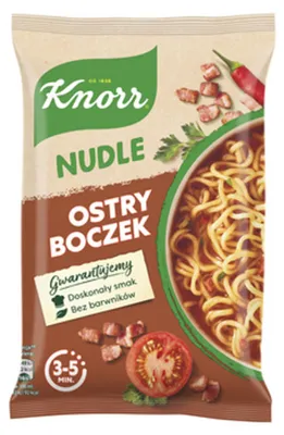 Imagen del producto de Knorr, fideos con sabor a bacon picante, 63 g