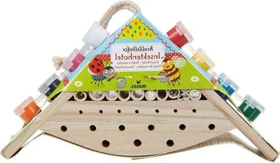 Produktbild von Insektenhotel zum Bemalen, Kinder DIY Projekt, Holz, Farbe, Kreativ