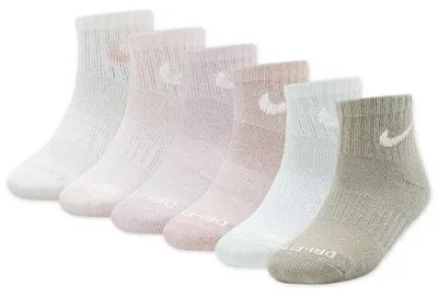 Produktbild von Nike Kids Dri Fit Performance Basic Quarter Socken 6 Paare Mehrfarbig EU 27-35 Mädchen Mehrfarbig EU 27-35