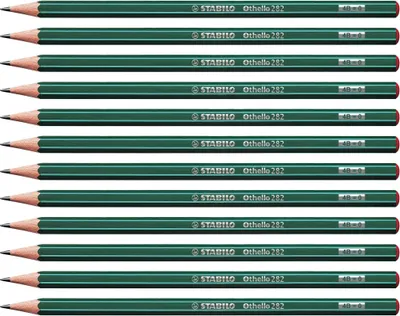 Obrázek produktu pro STABILO Othello, 4B, Zelená, Šestihranný, 3 mm, 48 mm, 175 mm