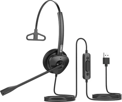 Produktbild von Fanvil HT301-U, Kabelgebunden, Büro/Callcenter, 20 - 20000 Hz, 73 g, Kopfhörer, Schwarz