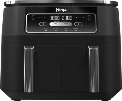 Ninja AF200EU Fritteuse Doppel 7,6 l Eigenständig 2400 W Heißluftfritteuse Schwarz