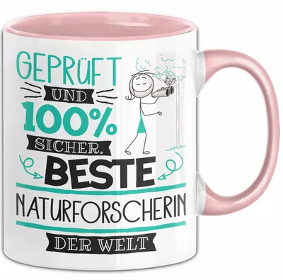 Produktbild von Beste Naturforscherin Der Welt Tasse Geschenk für Eine Naturforscherin  Und Sicher Geschenkidee Geburtstag Weihnachten (Rosa)