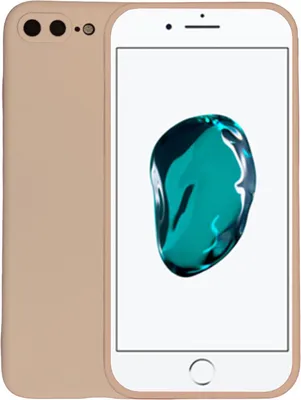 Produktbild von Handyhülle für iPhone 7/8 Plus Silikonhülle - Backcover Siliconen Case - Beige