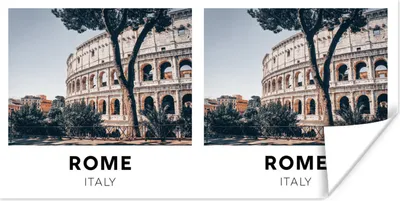 Produktbild von MuchoWow® Poster Rom - Italien - Architektur 40x20 cm - Poster für die Wand - Poster Schlafzimmer