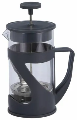 Image de HOWHOMELY | Cafetière - Cafetière en verre - 600 ml - noire - Théière - pour la cuisine - préparation du café