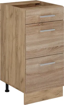 Immagine prodotto di Mobiletto base per cucina Vicco R-Line Sonoma 40 cm con cassetti, senza piano di lavoro, Model 54035