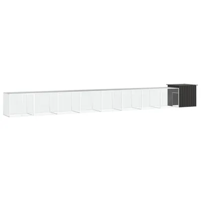 Obrázek produktu pro Klec pro kuřata antracitová 900 x 91 x 100 cm pozinkovaná ocel, 3106458 HangarStore.cz