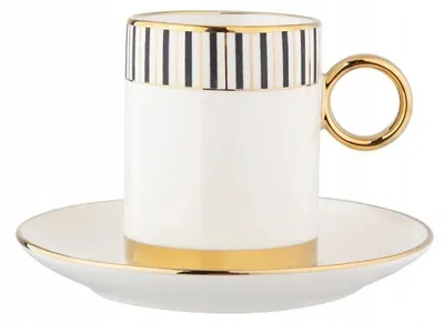Produktbild von Altom Design Palazzo Porzellantasse mit Untertasse 180ml Elegant