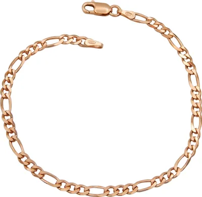 Produktbild von Figaro Armband 925 Sterling Silber rose vergoldet 3,5mm breit Länge wählbar 17 18 19 20  cm Figarokette Silberkette Armkette Armkettchen Rosé (20)