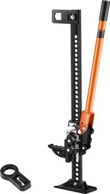 Immagine prodotto di VEVOR Farm Jack Cric offroad ad alto sollevamento (capacità di carico 3,18 t) Cric offroad, cric paraurti Piattaforme di sollevamento per impieghi gravosi con range di sollevamento 130,1-711,2 mm per trattori, camion, SUV
