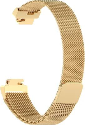 Produktbild von BStrap Milanese (Large) Armband für Fitbit Inspire, gold