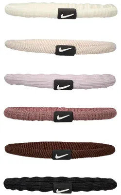 Immagine prodotto di Nike - Fascia per capelli "Flex" da donna (confezione da 6) MR78119 (taglia unica) (marrone/beige/color crema/rosa/nero)