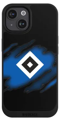 Produktbild von NIVOCASE Handyhülle für Apple iPhone 15  Hülle NIVOpure Case Schwarz HSV Hamburger SV Offizielles Lizenzprodukt