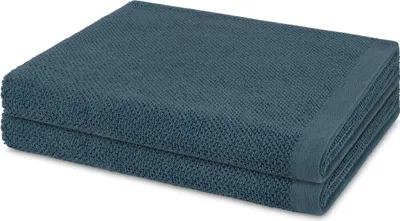 Produktbild von Möve Bliss 2 X Duschtuch im Set Extra weich mit angenehmem Massageeffekt, Moderne Perlstruktur und breiter Saum, Praktischer Kordelaufhänger für einfache Aufbewahrung