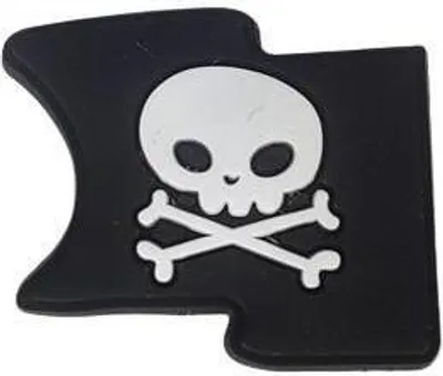 Produktbild von Shoe Charms für Clogs Schuh Pin Pirat Anstecker für Crocs Piratenflagge