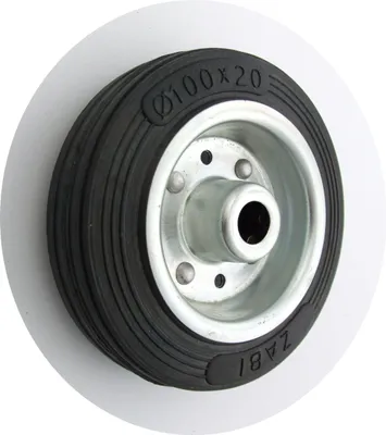 Productafbeelding van Metalen Rollenbaanwiel 100Mm Zonder Behuizing + As 11 - Kl100 Lm