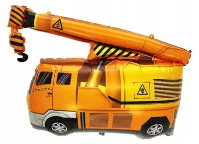 Image de Ballon de baudruche Camion avec grue, 65x45 cm