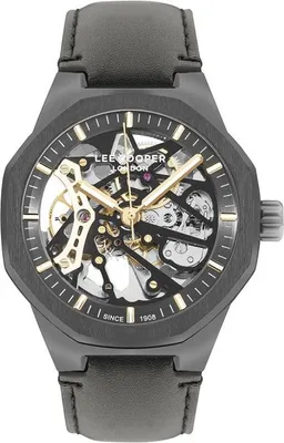 Produktbild von Herrenuhr LEE COOPER LC07904.061 aus Edelstahl im modischen Skelett-Design.