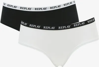 Produktbild von Replay Unterhose Damen-Slip mit Logo-Bund 2er Pack