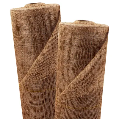 Produktbild von 15m x 1m Jutegewebe 105g/m² Jutematte Gartenjute Jute Stoff Sackleinen Juteband
