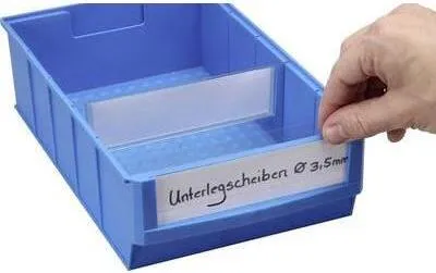 Zdjęcie produktu dla Allit ProfiPlus ShelfBox Label B Etykiety do pudełek do przechowywania Białe, przezroczyste (456597)