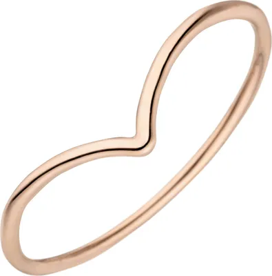 Produktbild von Schmaler Ring aus 585 Gold Rotgold 1,3mm glänzend Fingerring Goldring für Damen Innenumfang 50mm  Ø15.9mm