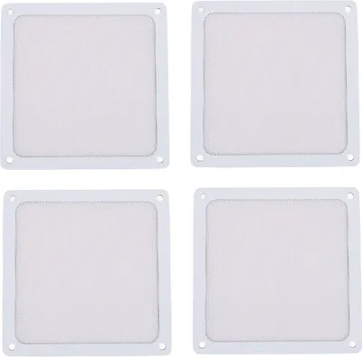 Image de PC -L��filtre à poussière de ventilateur Cadre magnétique maille fine PVC -grille d'ordinateur pour cas H��hner Coop Entl��ftung 5.51X5.51in 4pcs Blanc ?