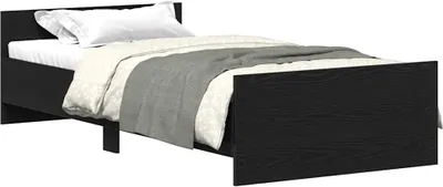 Obrázok produktu pre vidaXL Rám postele bez matraca čierny dubový vzhľad 90x200 cm