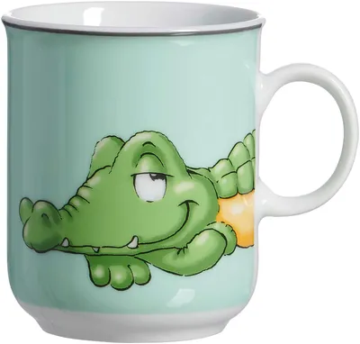 Produktbild von Ritzenhoff & Breker Happy Zoo Koko Kinder-Trink-Becher, Kinderbecher, Tasse, Kinder, Porzellan, 270 ml, 413298
