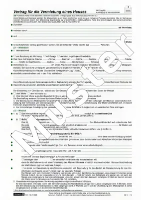 Produktbild von BRUNNEN Mietvertrag Häuser 5S 1025226