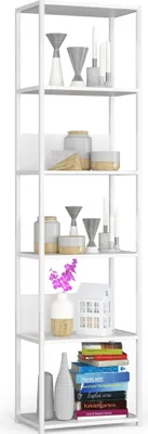 Image de Akord Étagère Métallique Loft Blanc 50X32X192