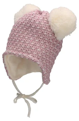 Produktbild von Sterntaler Baby Mütze - Bommelmütze mit Struktur - Strick mit Ohrenklappen und B