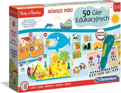 Obrázek produktu pro Clementoni Mluvící pero 50 vzdělávacích her 50650
