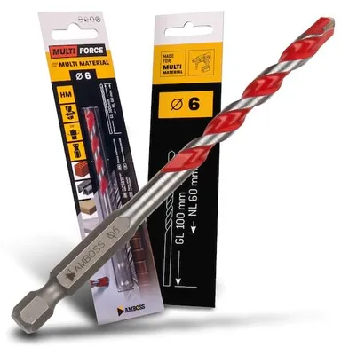 Produktbild von Amboss Multi Force Hartmetall Bohrer - Ø6 mm -  GL: 100mm - NL: 60mm