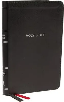 Produktbild von NKJV, Thinline Bible, Compact, Leathersoft, Black, Red Letter, Comfort Print