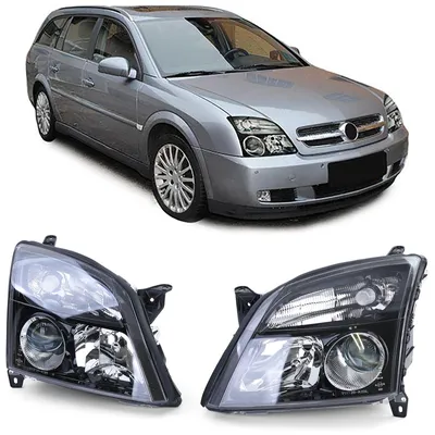Für Opel Vectra C Signum 2002-2005 Klarglas Scheinwerfer Schwarz Links + Rechts in der Farbe Schwarz von Carparts-Online GmbH