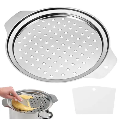 Image de Râpe à Spätzle avec raclette en acier inoxydable