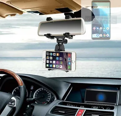 Produktbild von K-S-Trade Smartphone Halterung kompatibel mit Cubot Note 9 Rückspiegel Halterung schwarz Auto Halterung KFZ Halter