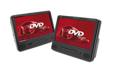 Produktbild von Přenosný DVD přehrávač Caliber - do auta - sada 2 přehrávačů - 9" obrazovka - s baterií na 1,5 hodiny přehrávání (MPD298)