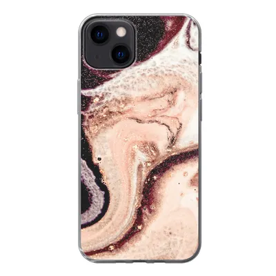 Produktbild von MuchoWow® Handyhülle Schutzhülle Hülle für iPhone 13 Marmor - Mineralien - Naturstein Silikon Softcase Handy Hülle - Karteninhaber