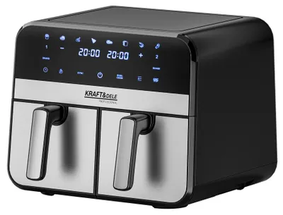 Produktbild von Frittiergerät Ohne Fett Airfryer 9 L 2500 W Zwei Kammern + Lcd Kd4180