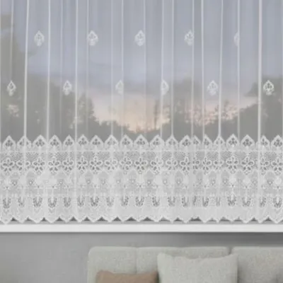 Produktbild von Fertigstore "Luan" weiß mit Gardinenband - Albani: 120x300 cm / Weiß Größe (HxB): 120x300 cm Farbe: Weiß