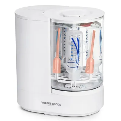 Produktbild von Vulpes Goods® PRO Sterilisator für babyflaschen In 360° Turbo-Jet Reinigung| baby bottle washer mit trockner&All-in-One Plug & Play System