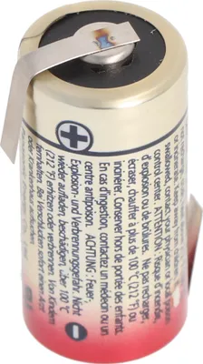 Produktbild von Panasonic Photo Power CR123A Lithium Batterie 3 Volt Lithium Batterie, wählbar mit Lötfahnen in Z-Form und in U-Form Lötfahne Z-Form