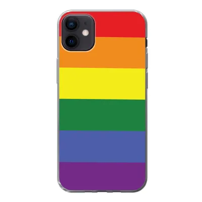 Produktbild von MuchoWow® Handyhülle Schutzhülle Hülle für iPhone 12 mini Regenbogen - Stolz - Regenbogenfahne Silikon Softcase Handy Hülle - Bild