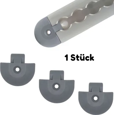 Produktbild von Endkappe Endfitting Einsteckkappe für Airlineschiene Zurrschiene Halbrund 1 Stück