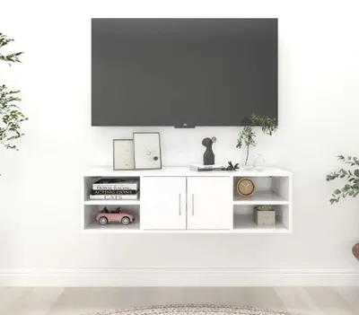 Immagine prodotto di Mensole a parete bianche, 102 x 30 x 29 cm, ideali per decorazione e stoccaggio