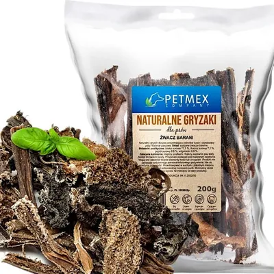 Produktbild von Natürliches Kauleckerli für Hunde Petmex Getrockneter Lammpansen 200g